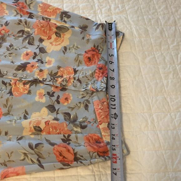 REVOLVE Majorelle Sangria Floral Maxi Skirt in Blue and Orange size large - Picture 10 of 11